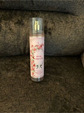 Bath & Body Works Pink Chiffon Fragrance Mist - Pink & Gold Accents